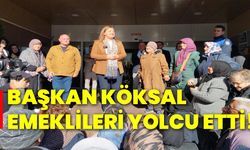 Başkan Köksal emeklileri yolcu etti!