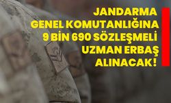 Jandarma Genel Komutanlığına 9 bin 690 sözleşmeli uzman erbaş alınacak!