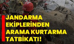 Jandarma ekiplerinden arama kurtarma tatbikatı!