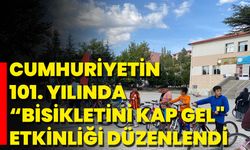 Afyonkarahisar'da "Cumhuriyetin 101. Yılında Bisikletini Kap Gel" Etkinliği Düzenlendi