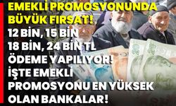 Emekli Promosyonunda Büyük Fırsat! 12 Bin, 15 Bin 18 Bin, 24 Bin Tl Ödeme Yapılıyor!