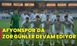 Afyonspor’da  zor günler devam ediyor!