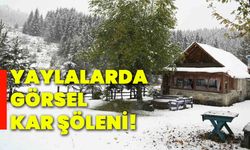 Yaylalarda görsel kar şöleni!