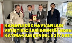 Kanatlı Süs Hayvanları Yetiştiricileri Derneği’nden Kaymakam Çengel’e ziyaret!