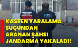 Kasten yaralama suçundan aranan şahsı jandarma yakaladı!