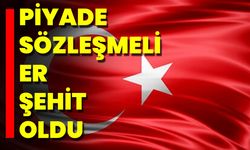 Piyade Sözleşmeli Er Şehit Oldu