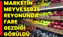 Ankara’da Bir Marketin Meyve Sebze Reyonunda Fare Gezdiği Görüldü