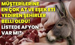 Türkiye'de müşterilerine en çok at ve eşek eti yediren şehirler belli oldu! Listede Afyon var mı?