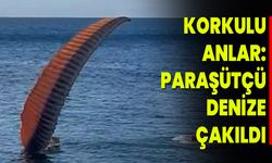 Korkulu Anlar: Paraşütçü Denize Çakıldı