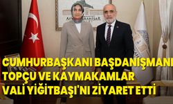 Cumhurbaşkanı Başdanışmanı Topçu Ve Kaymakamlar Vali Yiğitbaşı'nı Ziyaret Etti