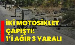 İki motosiklet çapıştı: 1’i ağır 3 yaralı