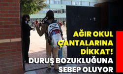 Ağır Okul Çantalarına Dikkat! Duruş Bozukluğuna Sebep Oluyor