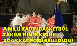 A Milli Kadın Basketbol Takımı'nın 16 kişilik aday kadrosu belli oldu!