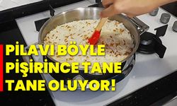 Pilavı böyle pişirince tane tane oluyor!