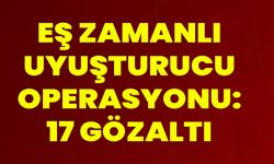 Eş Zamanlı Uyuşturucu Operasyonu: 17 Gözaltı