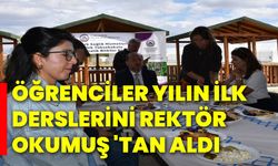 Öğrenciler Yılın İlk Derslerini Rektör Okumuş 'Tan Aldı