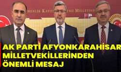 AK Parti Afyonkarahisar Milletvekillerinden Jandarma Astsubay Ali Durgut İçin Taziye Mesajı