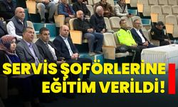 Servis şoförlerine eğitim verildi!