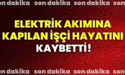 Elektrik akımına kapılan işçi hayatını kaybetti!