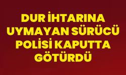 Dur İhtarına Uymayan Sürücü, Polisi Kaputta Götürdü