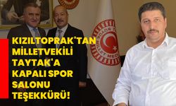 Kızıltoprak'tan Milletvekili Taytak'a Kapalı Spor Salonu teşekkürü!