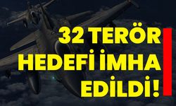 Irak'ın ve Suriye'nin kuzeyine düzenlenen hava harekatında 32 terör hedefi imha edildi