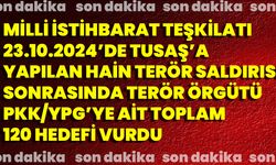 Milli İstihbarat Teşkilatı 120 Hedefi Vurdu