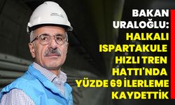 Bakan Uraloğlu: Halkalı-Ispartakule Hızlı Tren Hattı'nda Yüzde 69 İlerleme Kaydettik