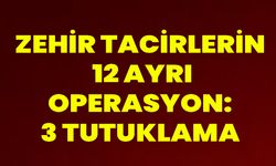 Zehir Tacirlerine 12 Ayrı Operasyon:3 Tutuklama