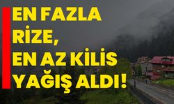 Eylülde en fazla Rize, en az Kilis yağış aldı!