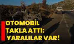 Isparta'da otomobil takla attı: 3 yaralı