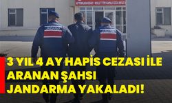 3 yıl 4 ay hapis cezası ile aranan şahsı jandarma yakaladı!