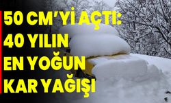 50 cm’yi Açtı: 40 Yılın En Yoğun Kar Yağışı