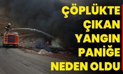 Çöplükte Çıkan Yangın Paniğe Neden Oldu