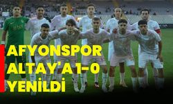 Afyonspor, Altay'a 1-0 yenildi