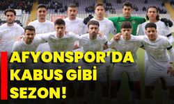 Afyonspor’da kabus gibi sezon!