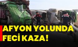 Afyon yolunda feci kaza!