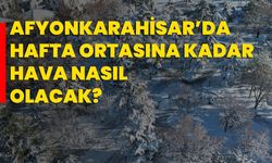 Afyonkarahisar’da hafta ortasına kadar hava nasıl olacak?