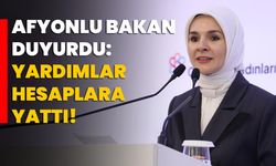 Afyonlu Bakan duyurdu: Yardımlar hesaplara yattı!