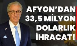 Afyon’dan 33,5 milyon dolarlık ihracat!