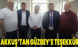 Akkuş’tan Güzbey’e Teşekkür