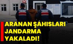 Aranan şahısları jandarma yakaladı!