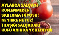 Aylarca salçayı küflenmeden saklama tüyosu! Ne sirke ne tuz! 1 kaşığı salçadaki küfü anında yok ediyor