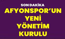 Afyonspor’un yeni yönetim kurulu belli oldu!