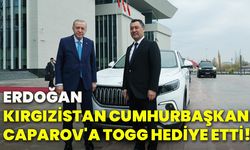 Erdoğan, Kırgızistan Cumhurbaşkanı Caparov'a Togg hediye etti!