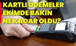 Kartlı ödemeler ekimde bakın ne kadar oldu?