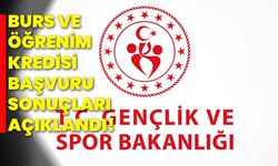 Gençlik ve Spor Bakanlığı burs ve öğrenim kredisi başvuru sonuçları açıklandı!