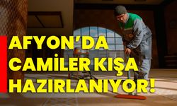 Afyonkarahisar’da camiler kışa hazırlanıyor