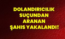 Dolandırıcılık suçundan aranan şahıs yakalandı!