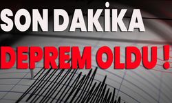 Son dakika: Deprem Oldu!